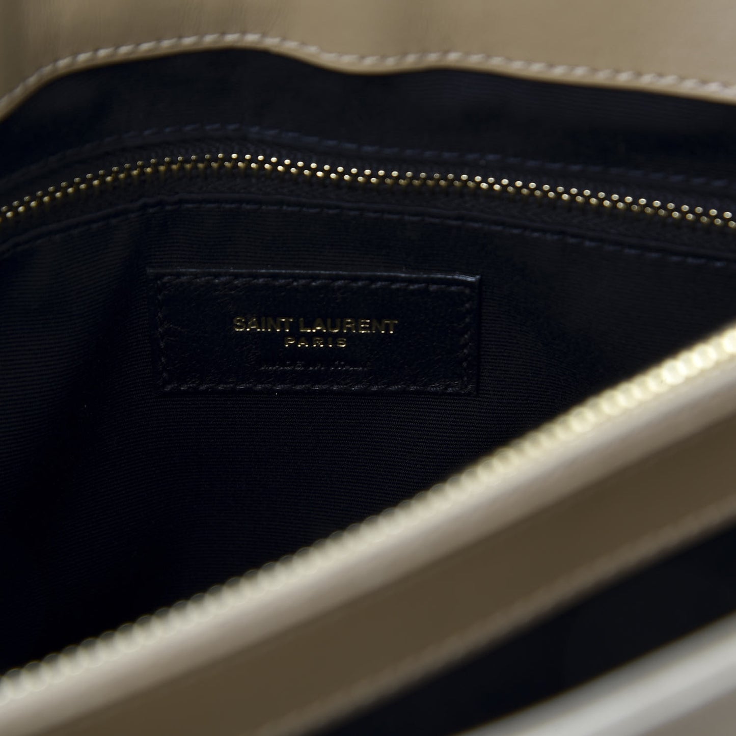 Calfskin Y Quilted Monogram Medium Loulou Chain Satchel Dark Latte