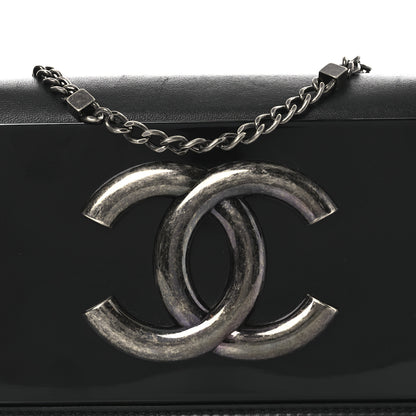 Chanel Calfskin Plexiglass Horizontal Boy Brick Flap Black 8 of 12