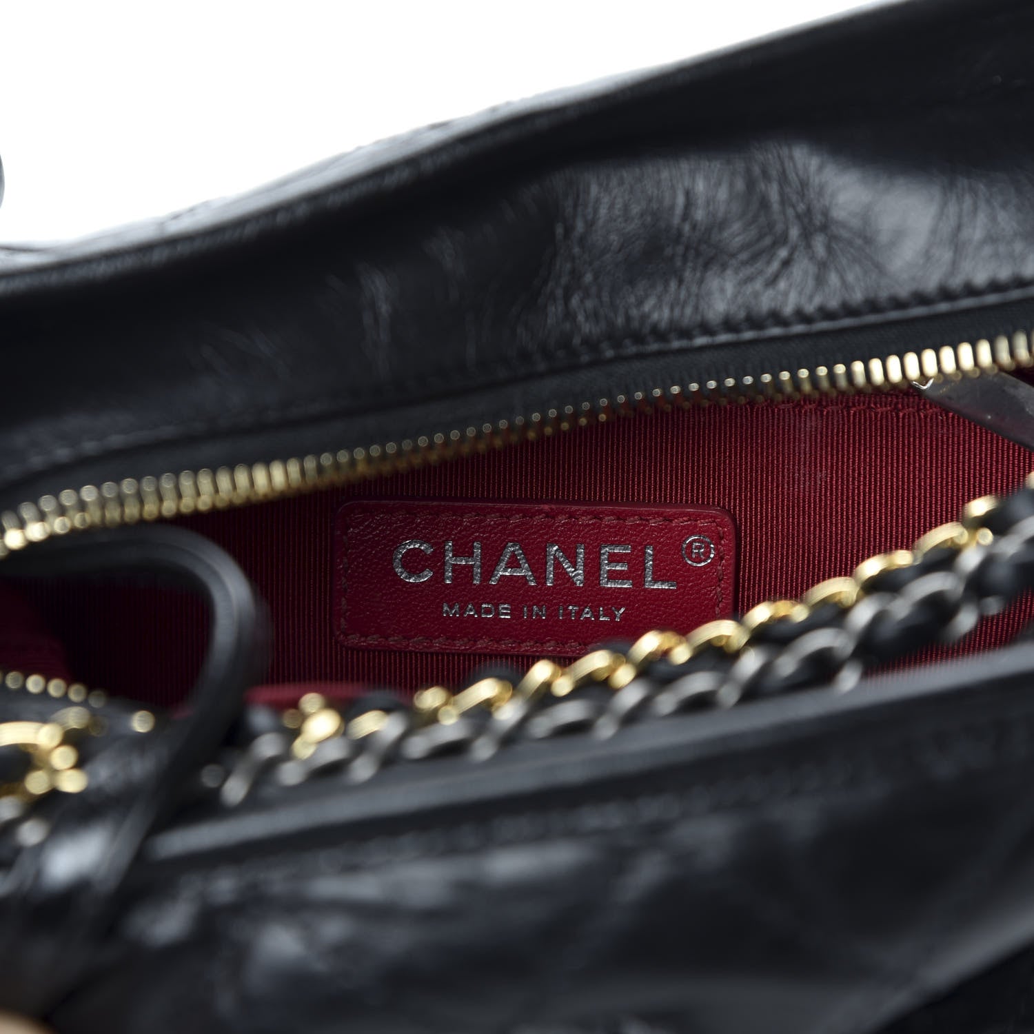 Chanel Aged Calfskin Quilted Small Gabrielle Hobo Black 6 of 10
