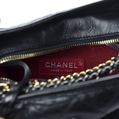 Chanel Aged Calfskin Quilted Small Gabrielle Hobo Black 6 of 10