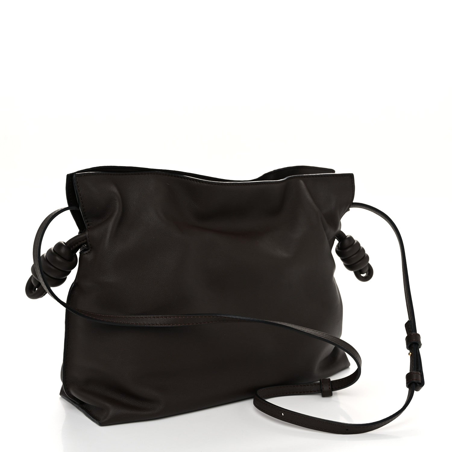 Loewe Nappa Medium Flamenco Knot Bag Chocolate 3 of 10