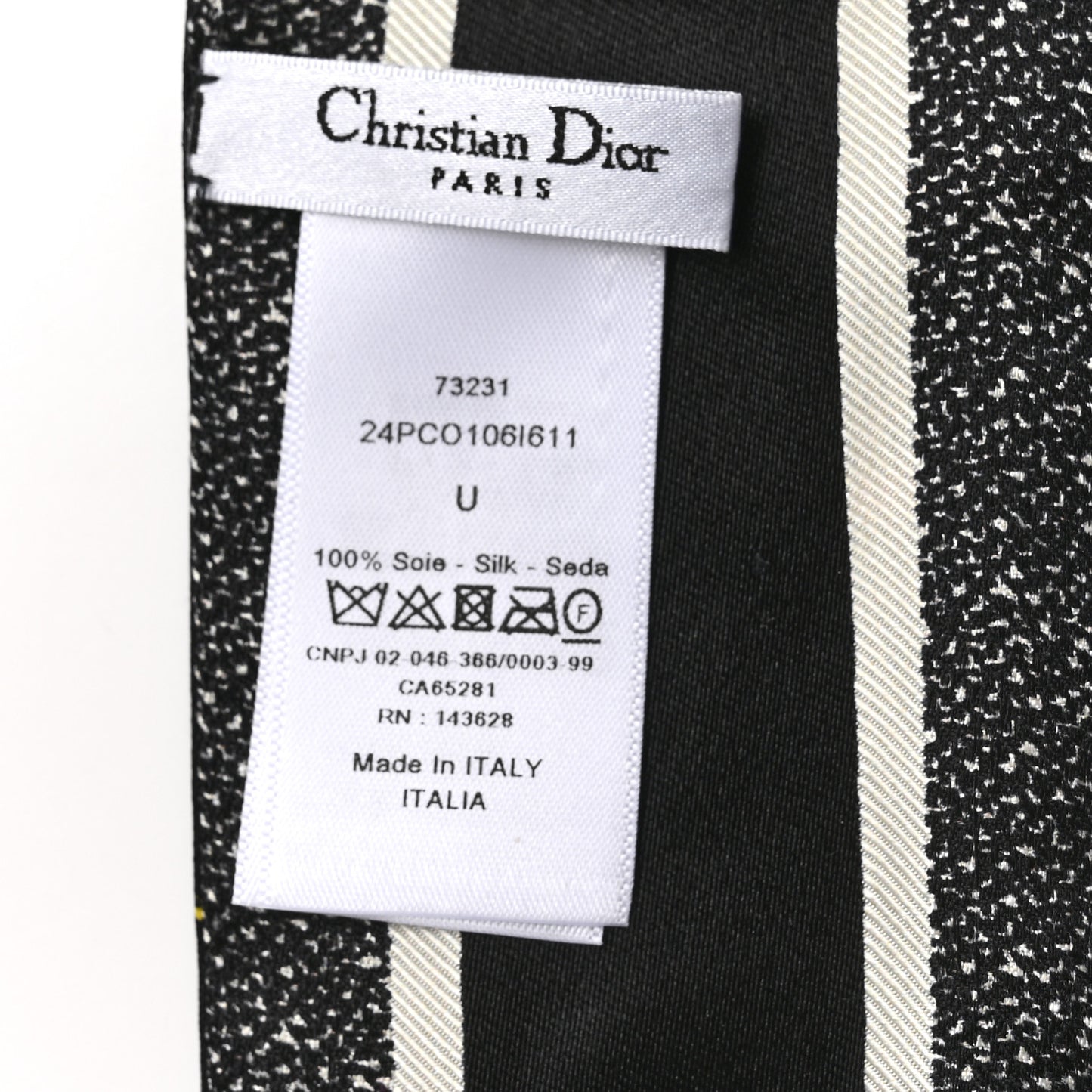 Silk Toile De Jouy Mitzah Scarf Black