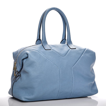 Saint Laurent Calfskin Medium Easy Sac Blue 3 of 10