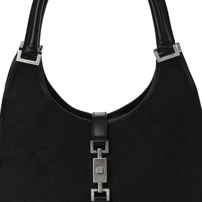 Gucci Monogram Bardot Shoulder Bag Black 7 of 11