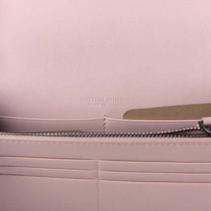 Bottega Veneta Nappa Intrecciato Checker Chain Wallet Deco Rose Quartz 5 of 8