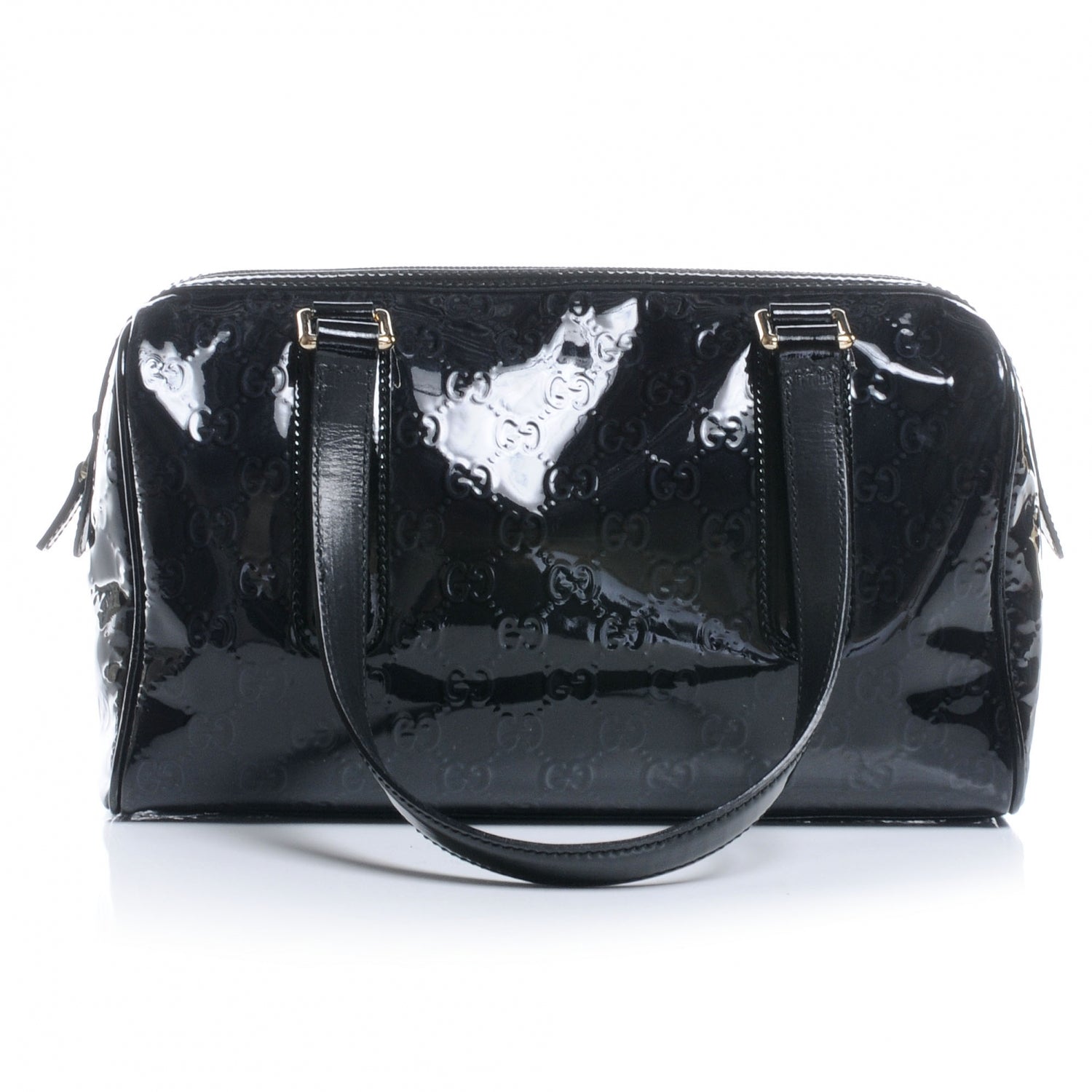 Gucci Patent Guccissima Boston Black 1 of 7