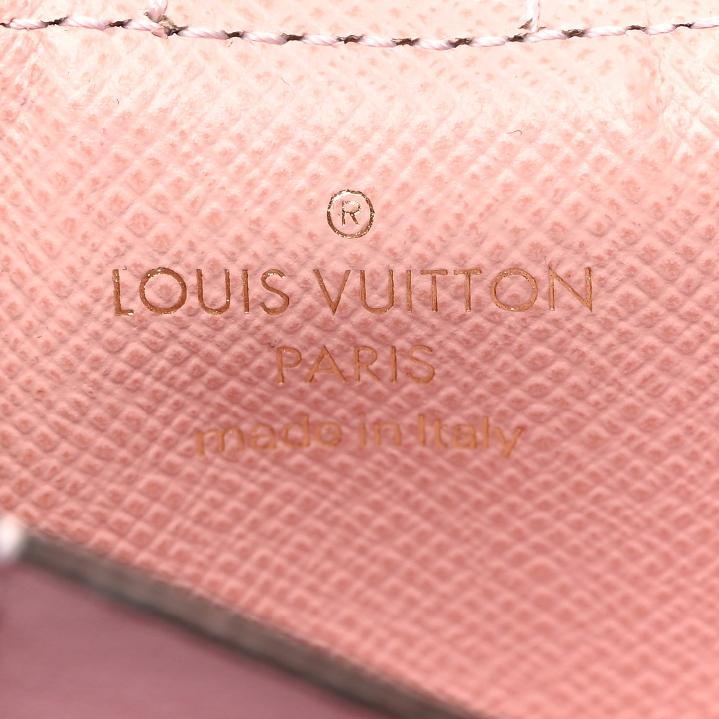 Monogram Gusset Card Holder Rose Ballerine