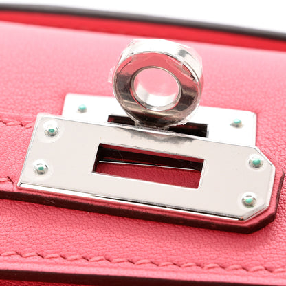 Hermes Swift Kelly Pochette Clutch Rose Azalee 7 of 8