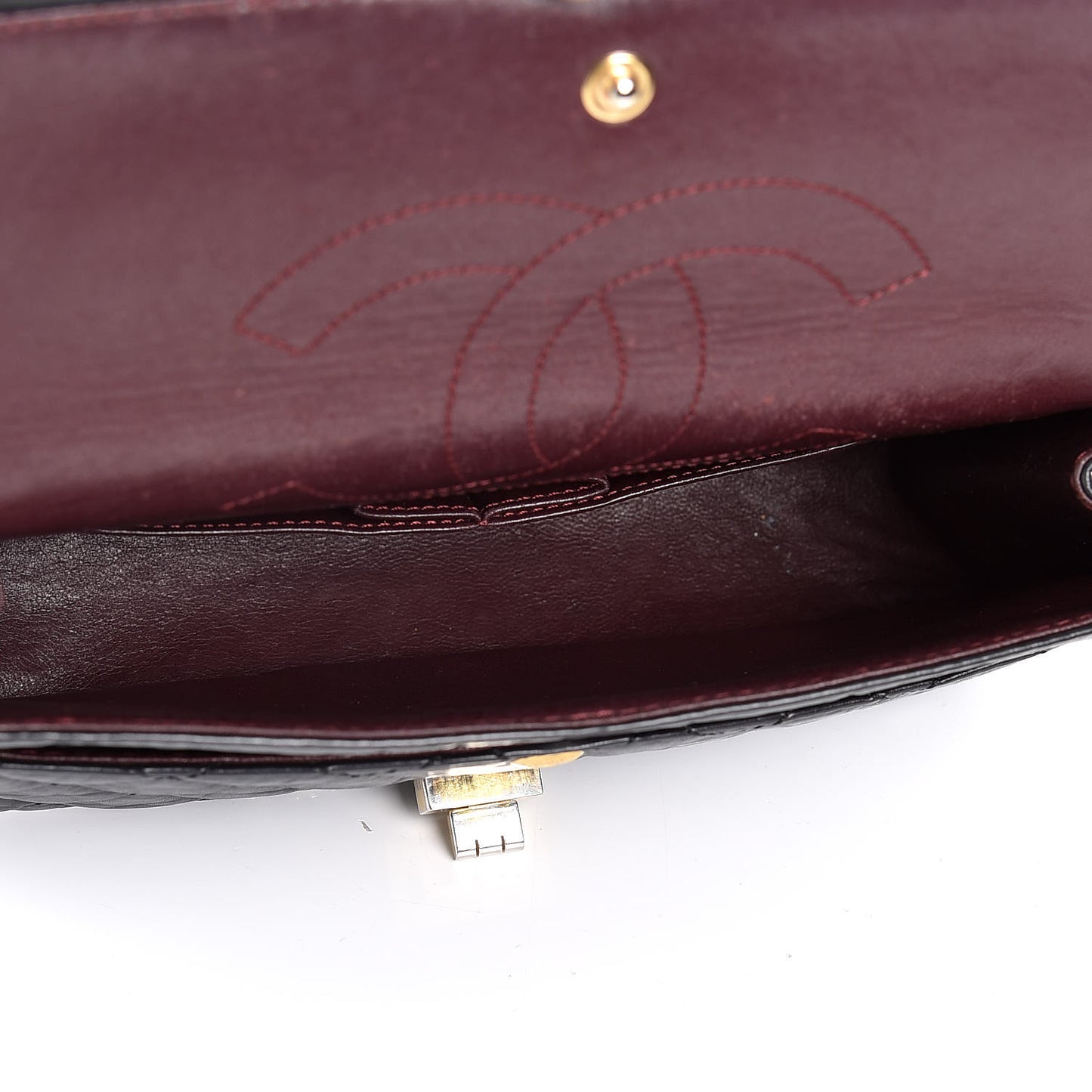 Aged Calfskin Quilted 2.55 Reissue 225 Flap Black