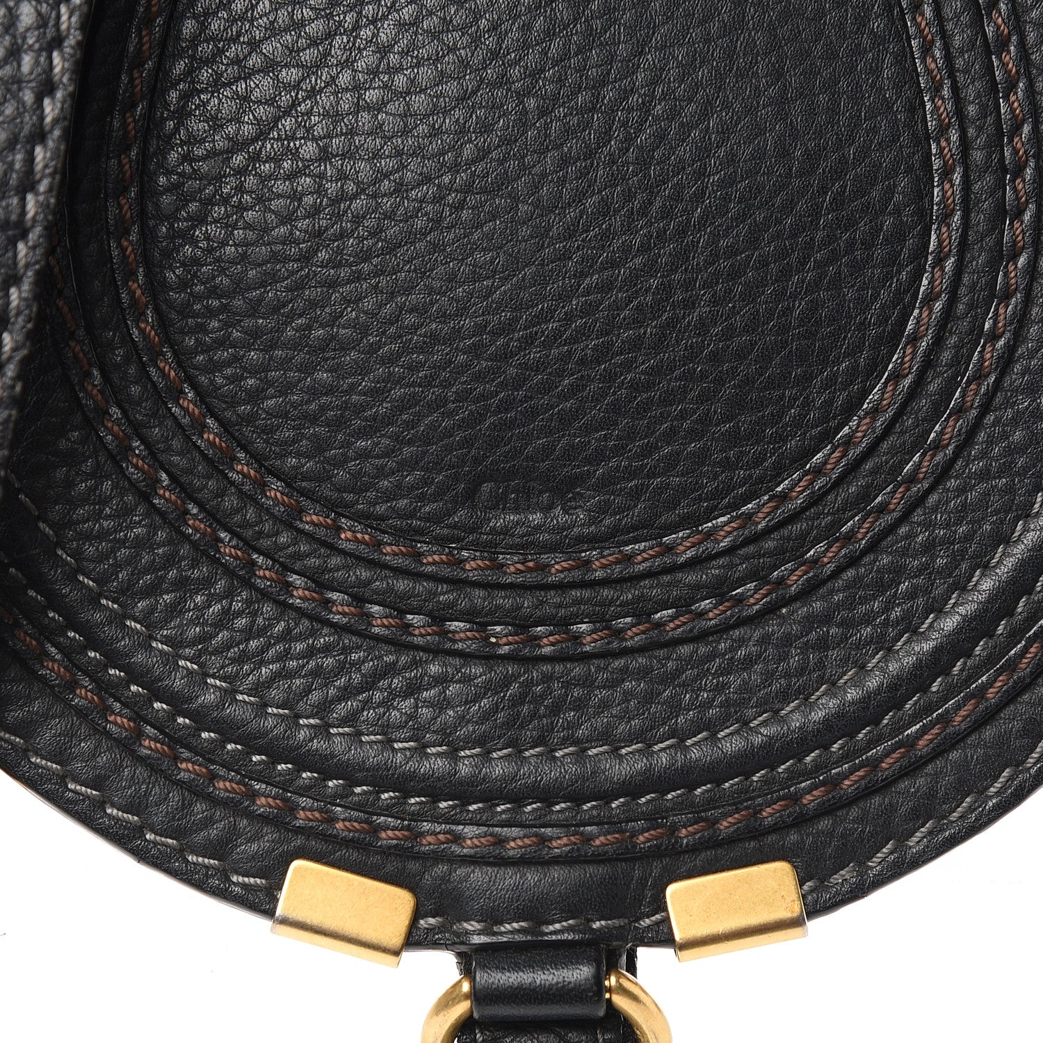 Chloe Calfskin Mini Marcie Round Crossbody Bag Black 11 of 11