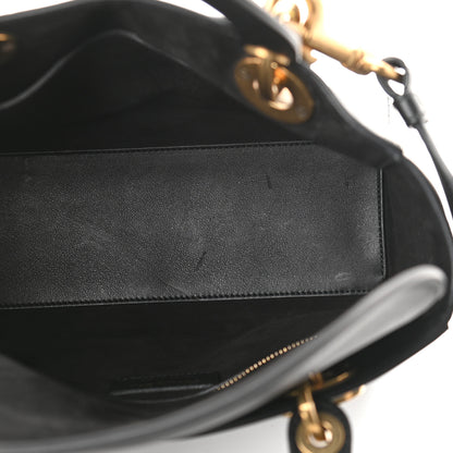 Christian Dior Calfskin Hand Painted Swords Medium Lady Dior Black 5 of 9