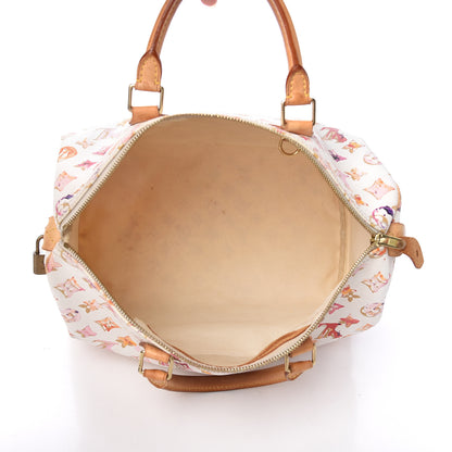Louis Vuitton Watercolor Aquarelle Speedy 35 White 5 of 25