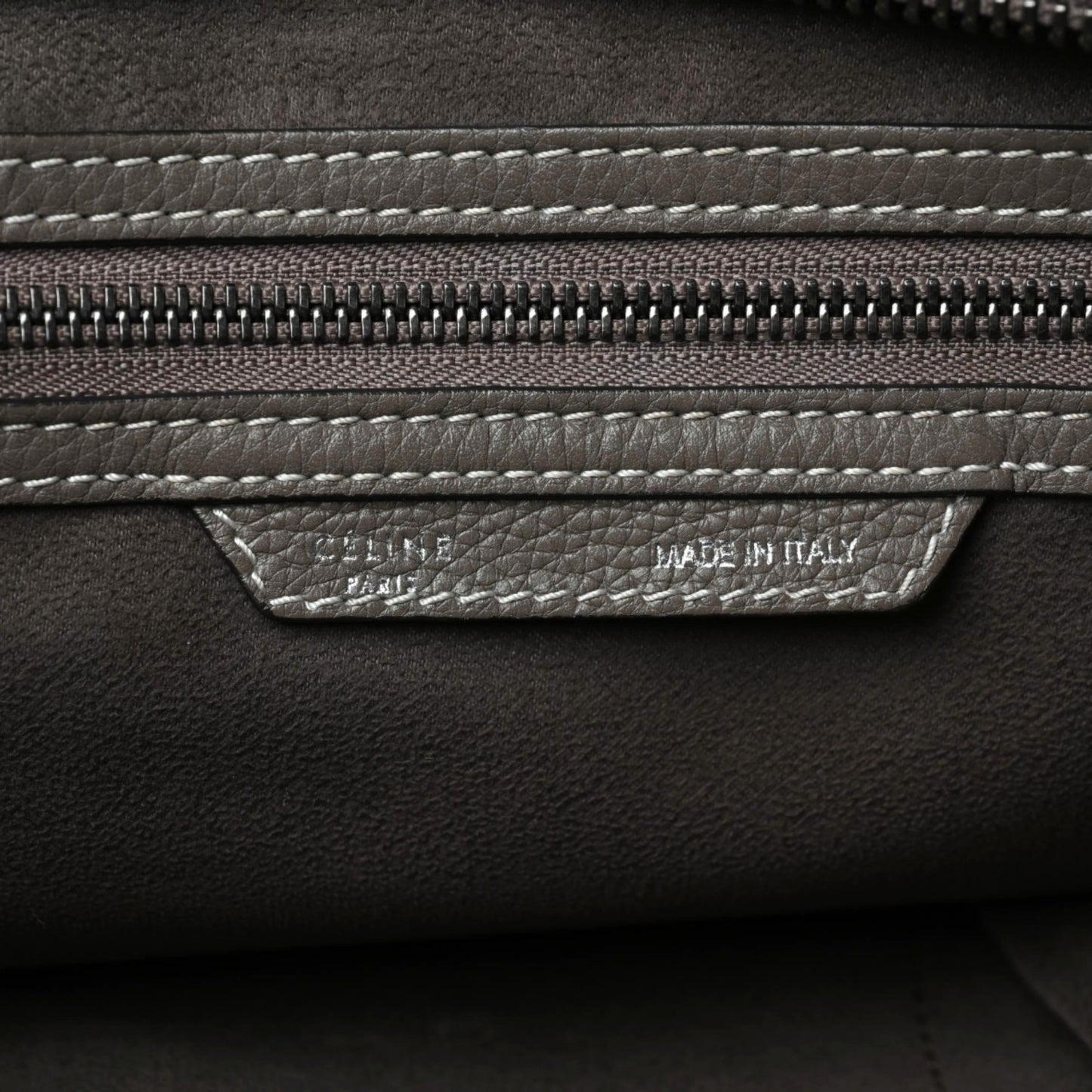 Pebbled Calfskin Mini Luggage Souris