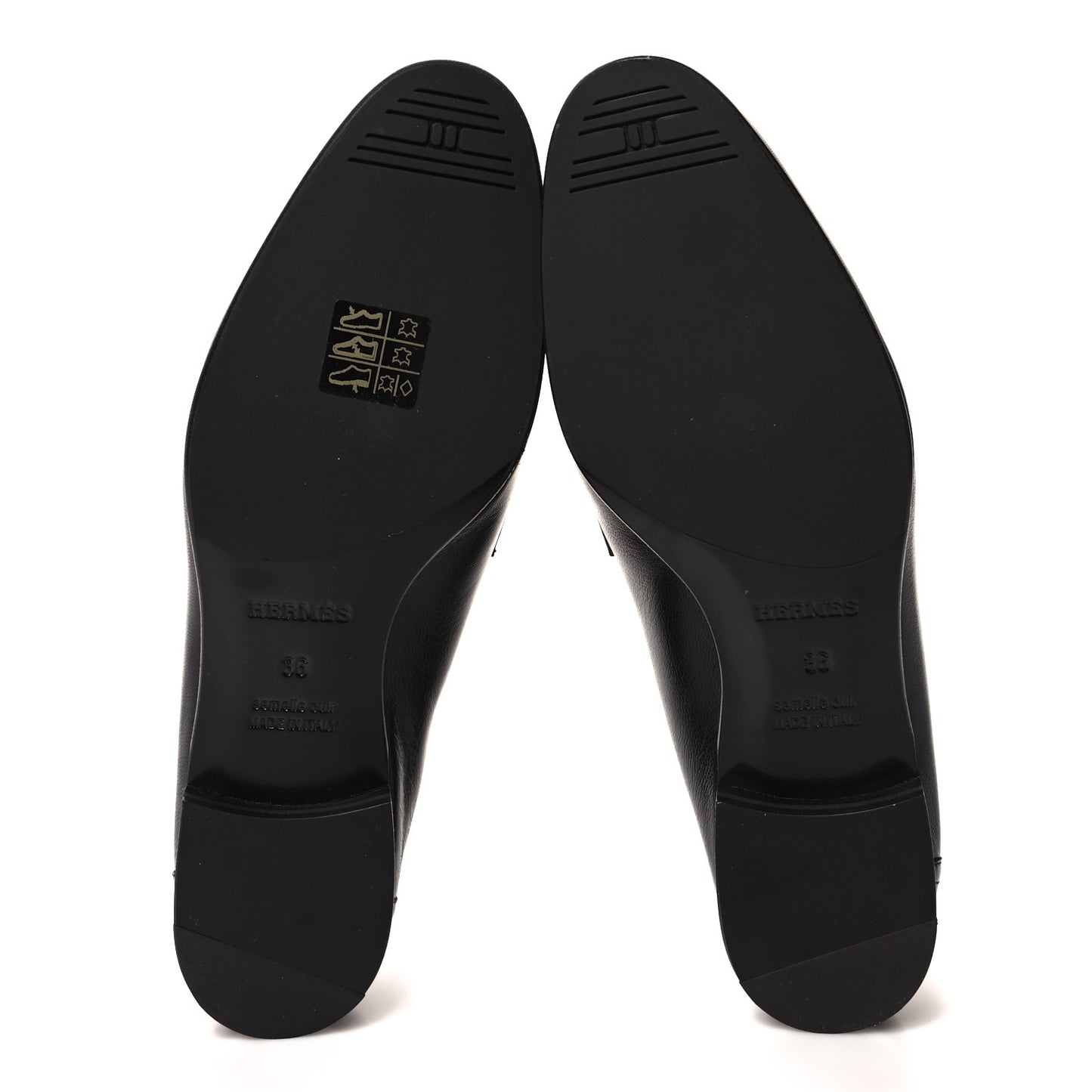 Goatskin Womens Royal Loafers 36 Black
