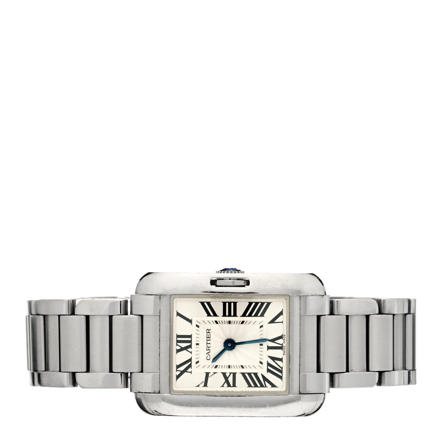 Stainless Steel 23mm Tank Anglaise Quartz Watch