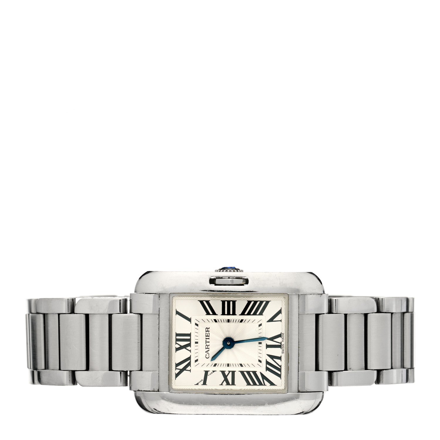 Cartier Stainless Steel 23mm Tank Anglaise Quartz Watch 2 of 5