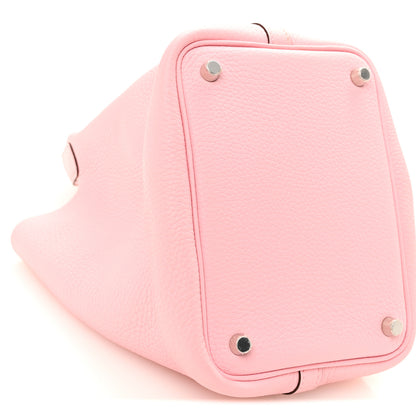 Hermes Taurillon Clemence Picotin Lock 18 PM Rose Sakura 9 of 10