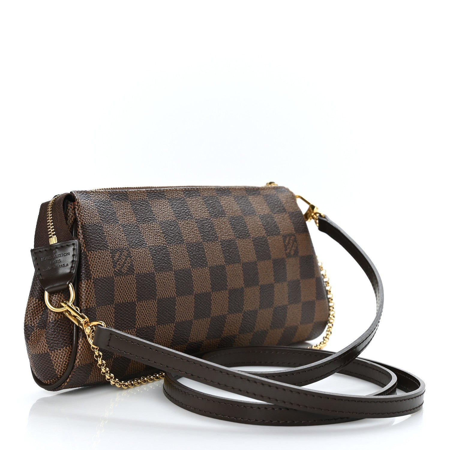 Louis Vuitton Damier Ebene Eva Clutch 3 of 8