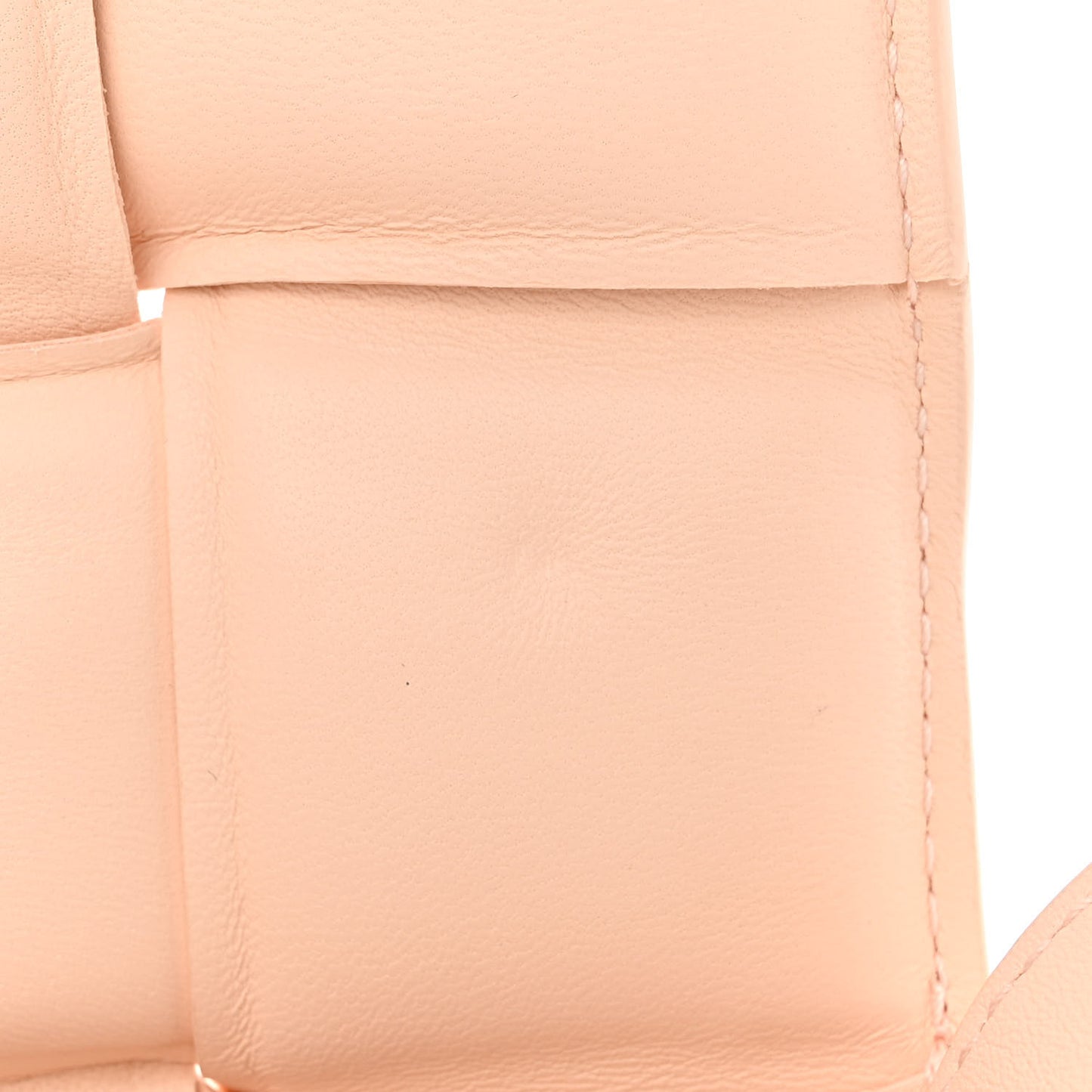 Nappa Maxi Intreccio Padded Cassette Crossbody Bag Melon Washed