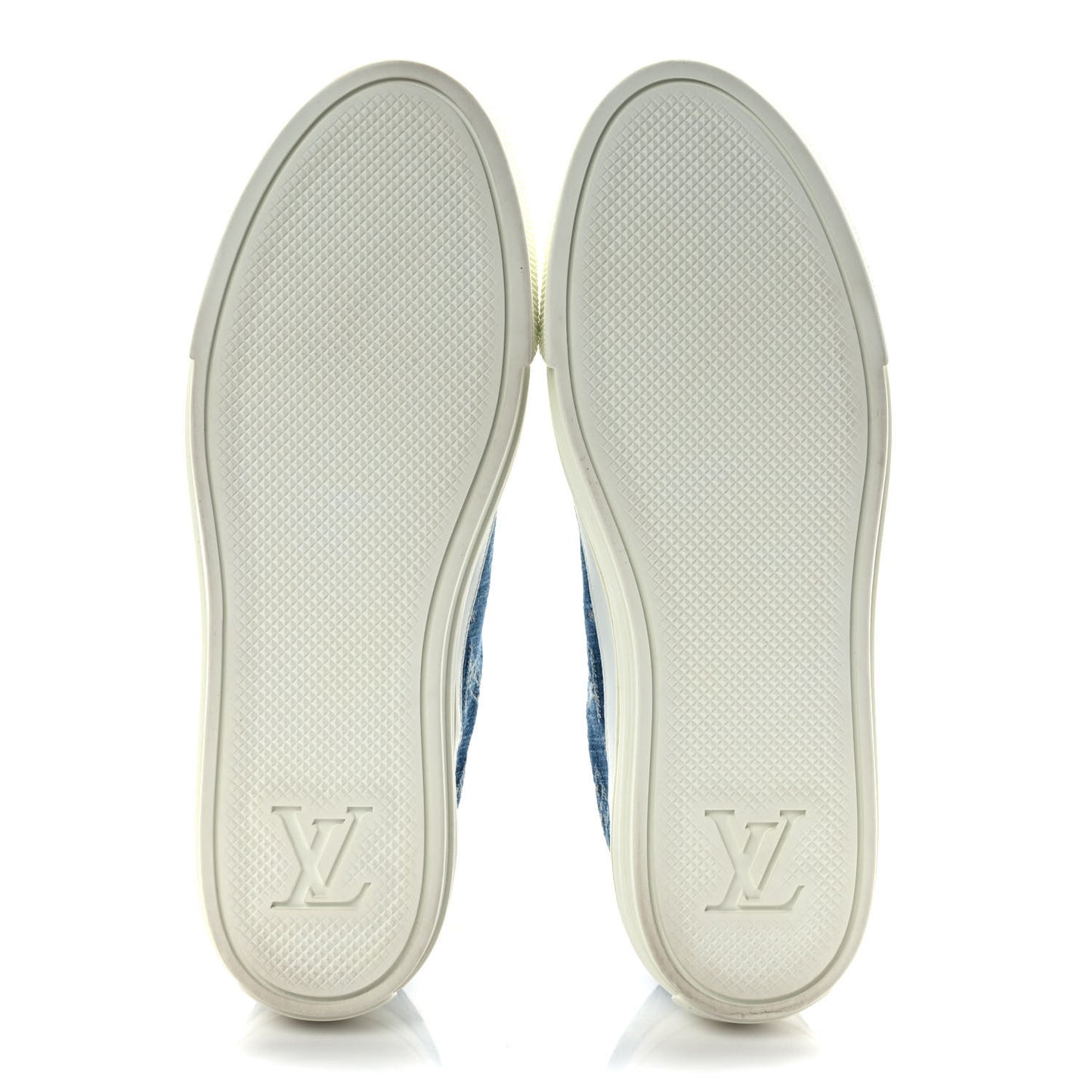 Denim Monogram Stellar Sneakers 37.5 Bleu Jeans Blue