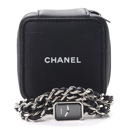 Chanel Stainless Steel Lambskin 16mm Premiere Rock Triple Row Quartz Watch Black 6 of 6