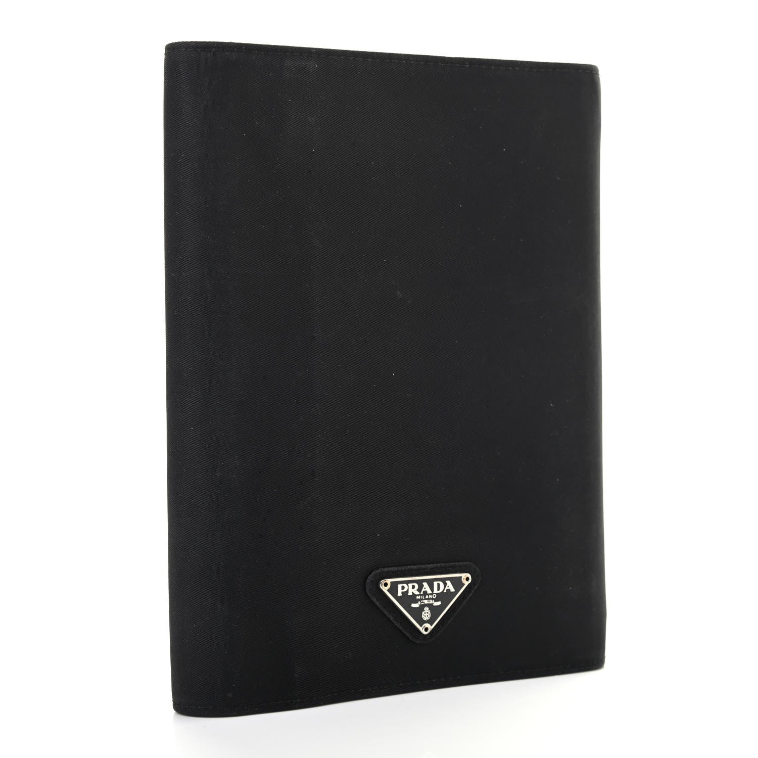 Prada Nylon Calfskin Agenda Holder Black 3 of 10