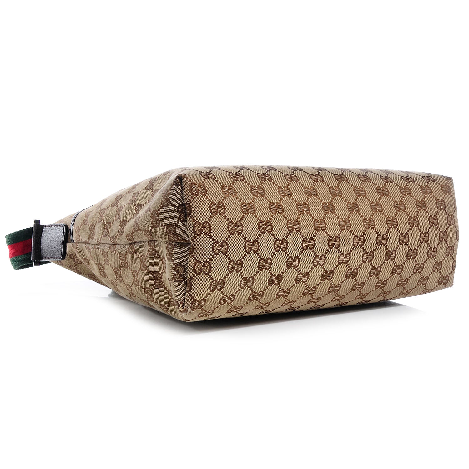 Gucci Monogram Web Medium Flat Messenger Bag Dark Brown 4 of 7