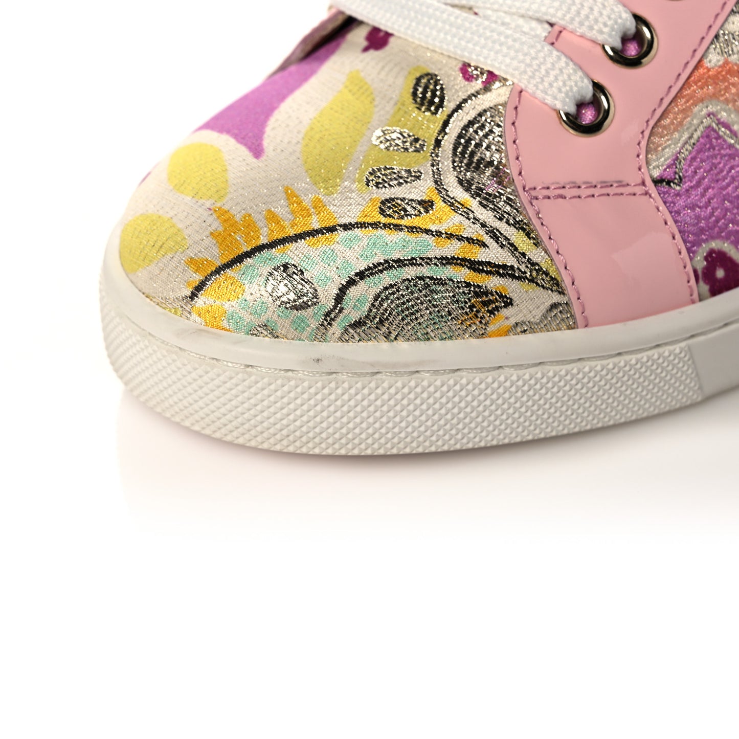 Patent Tissu Kyoto Flamingirl Flats 39.5 Multicolor
