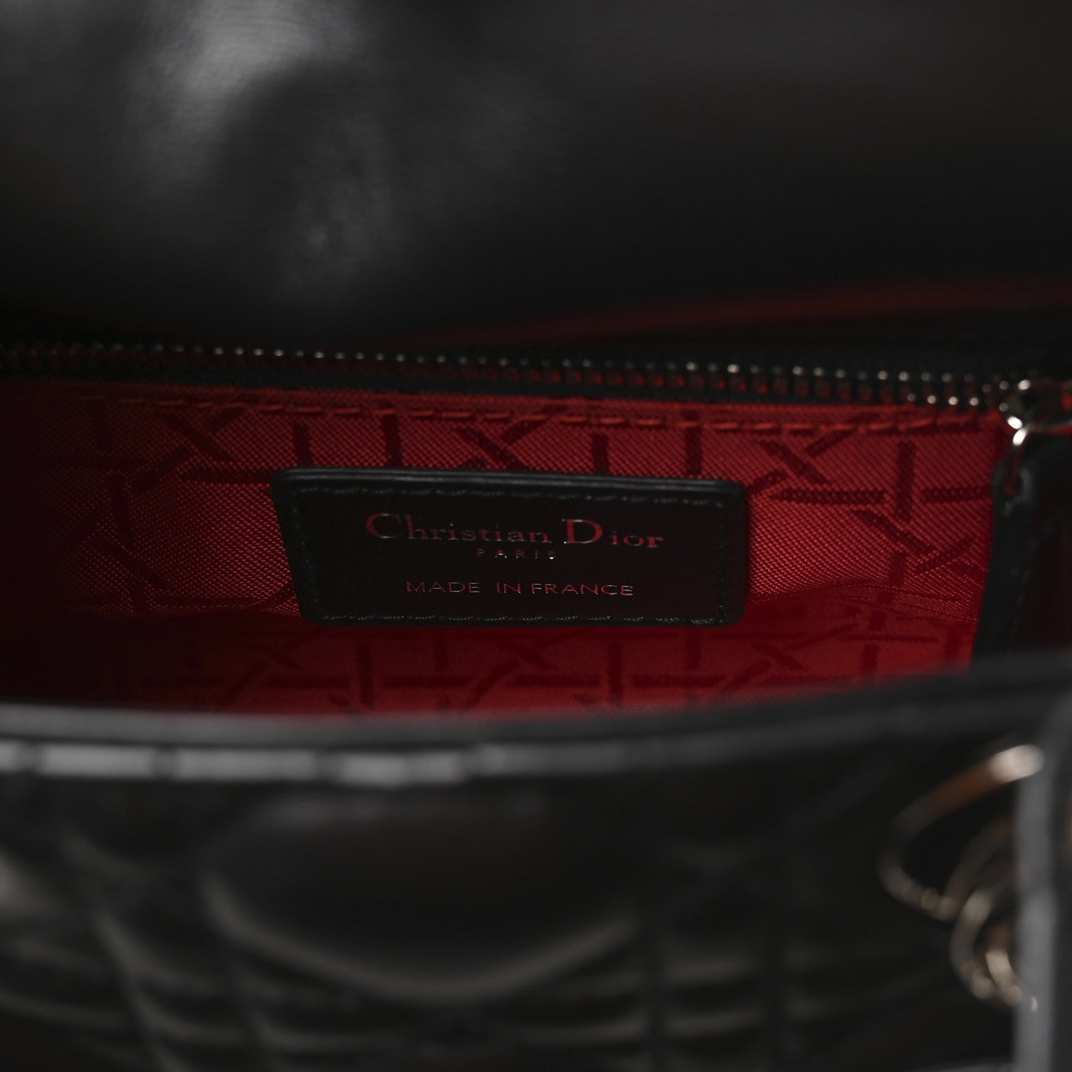 Christian Dior Lambskin Cannage Mini Lady Dior Black 1852695