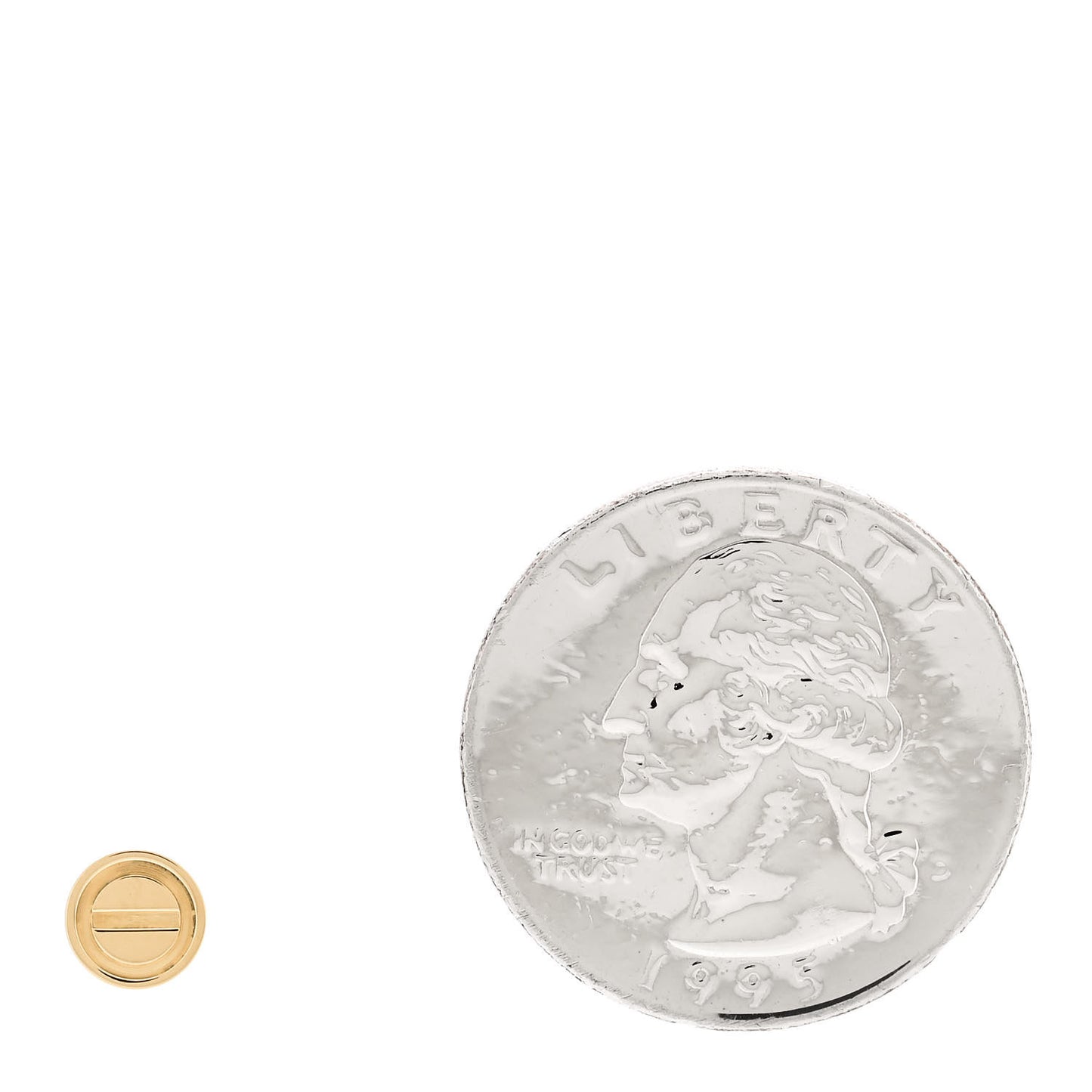 18K Yellow Gold LOVE Single Earring