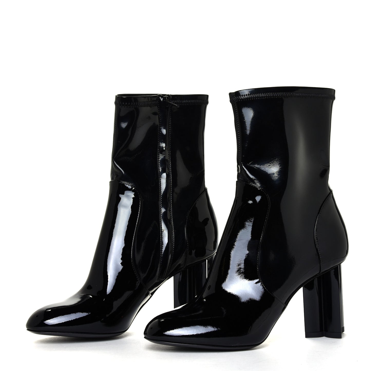 Patent Uniformes Silhouette Ankle Boots 35.5 Black