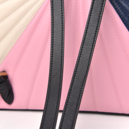 Gucci Calfskin Bamboo Trapuntata Queen Margaret Backpack Blue Agata Hibiscus Red Mystic White Sugar Pink 12 of 13
