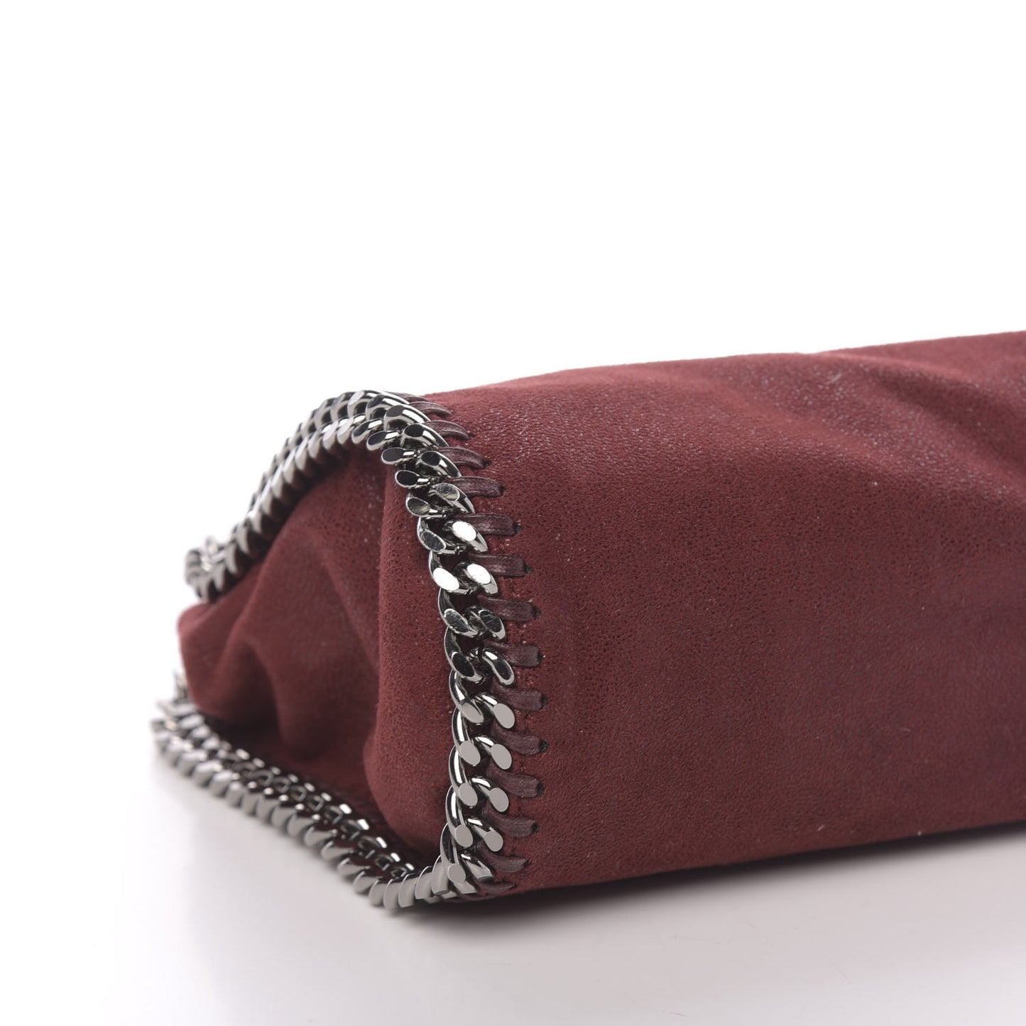 Shaggy Deer Mini Falabella Fold Over Tote Ruby
