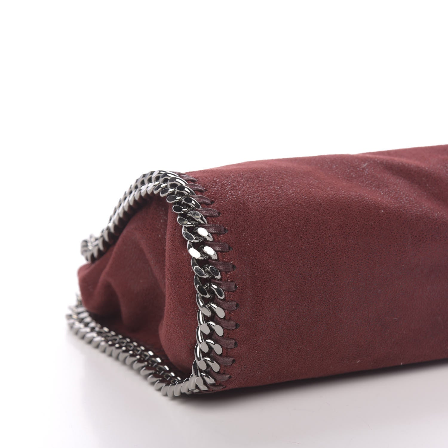 Stella McCartney Shaggy Deer Mini Falabella Fold Over Tote Ruby 9 of 13