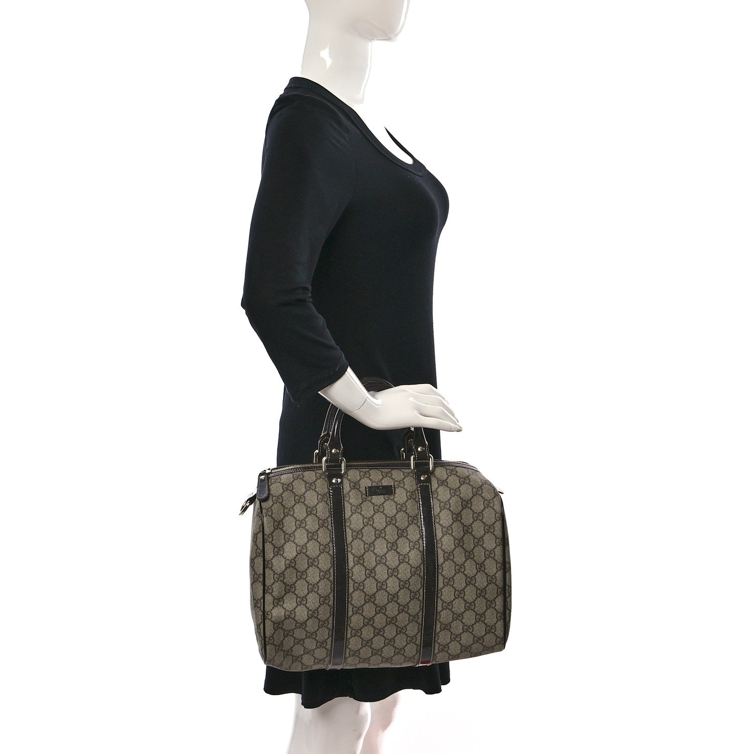 Gucci GG Plus Monogram Medium Joy Boston Dark Brown 2 of 10