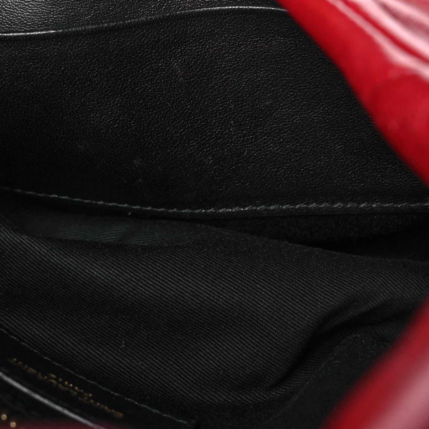 Lambskin Quilted Toy Loulou Puffer Monogram Chain Satchel Red