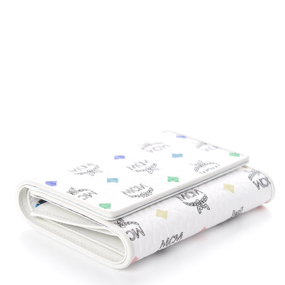 MCM Skyoptic Visetos Tri-Fold Wallet Spectrum Diamond White 4 of 7