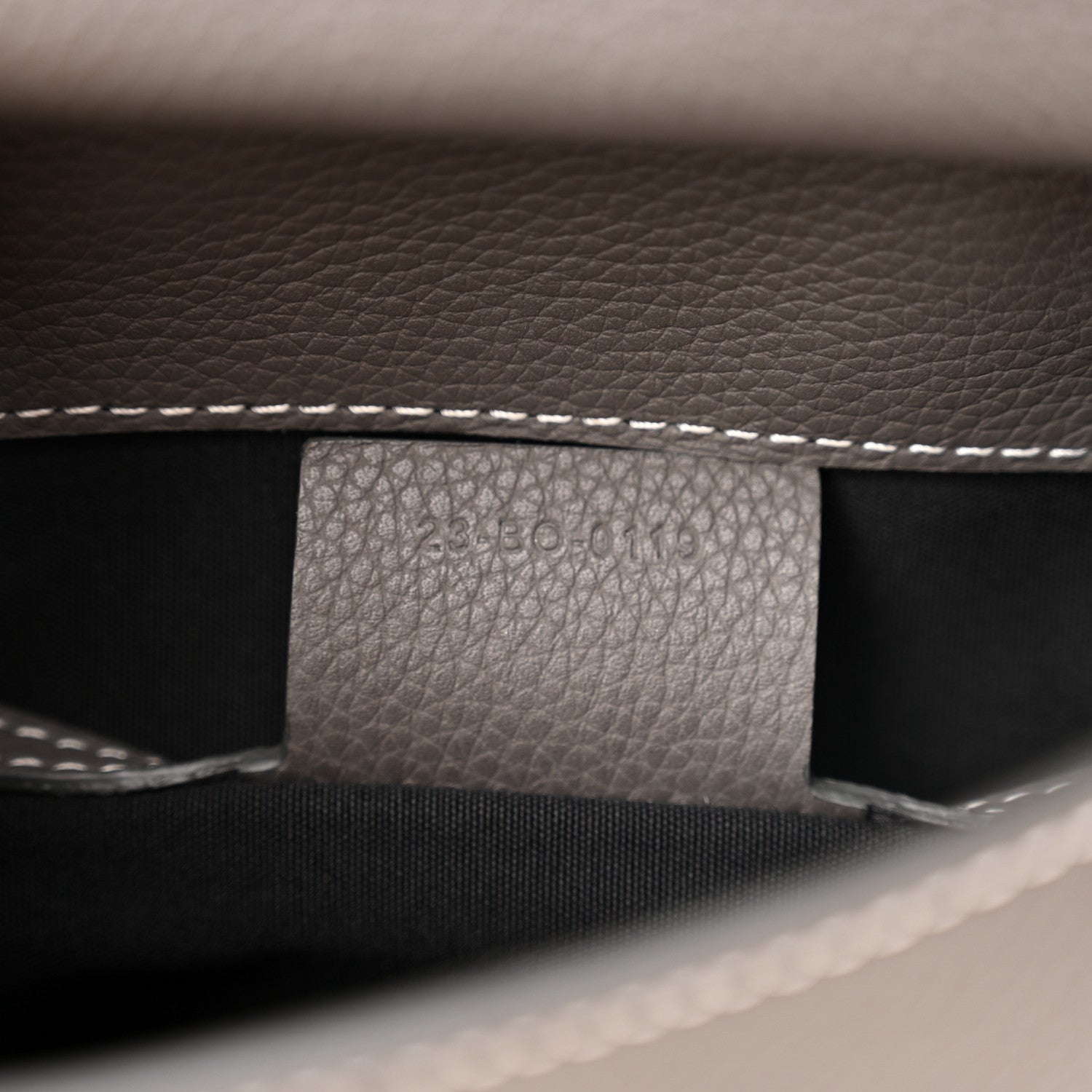 Christian Dior Grained Calfskin Mini Saddle Backpack Grey 7 of 11