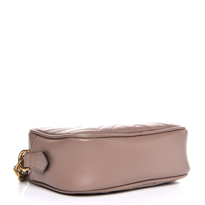 Gucci Calfskin Matelasse Mini GG Marmont Chain Shoulder Bag Nude 4 of 8