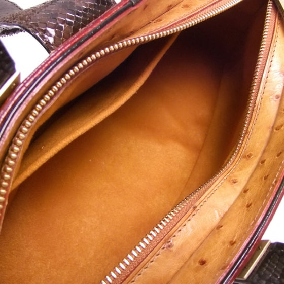 Louis Vuitton Waltz MACHA Exotic Ostrich Bag 6 of 8