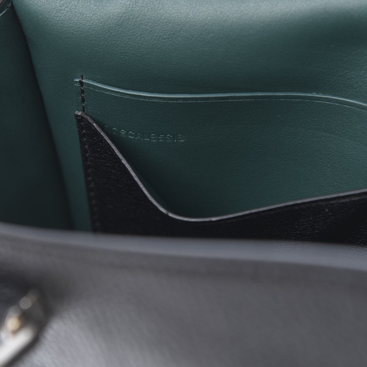Goatskin Pendleton D-Ring Clutch Black