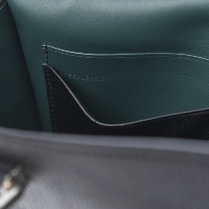 Burberry Goatskin Pendleton D-Ring Clutch Black 8 of 9