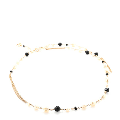 Chanel Pearl Beaded Crystal CC Chain Belt Light Gold 2 of 4