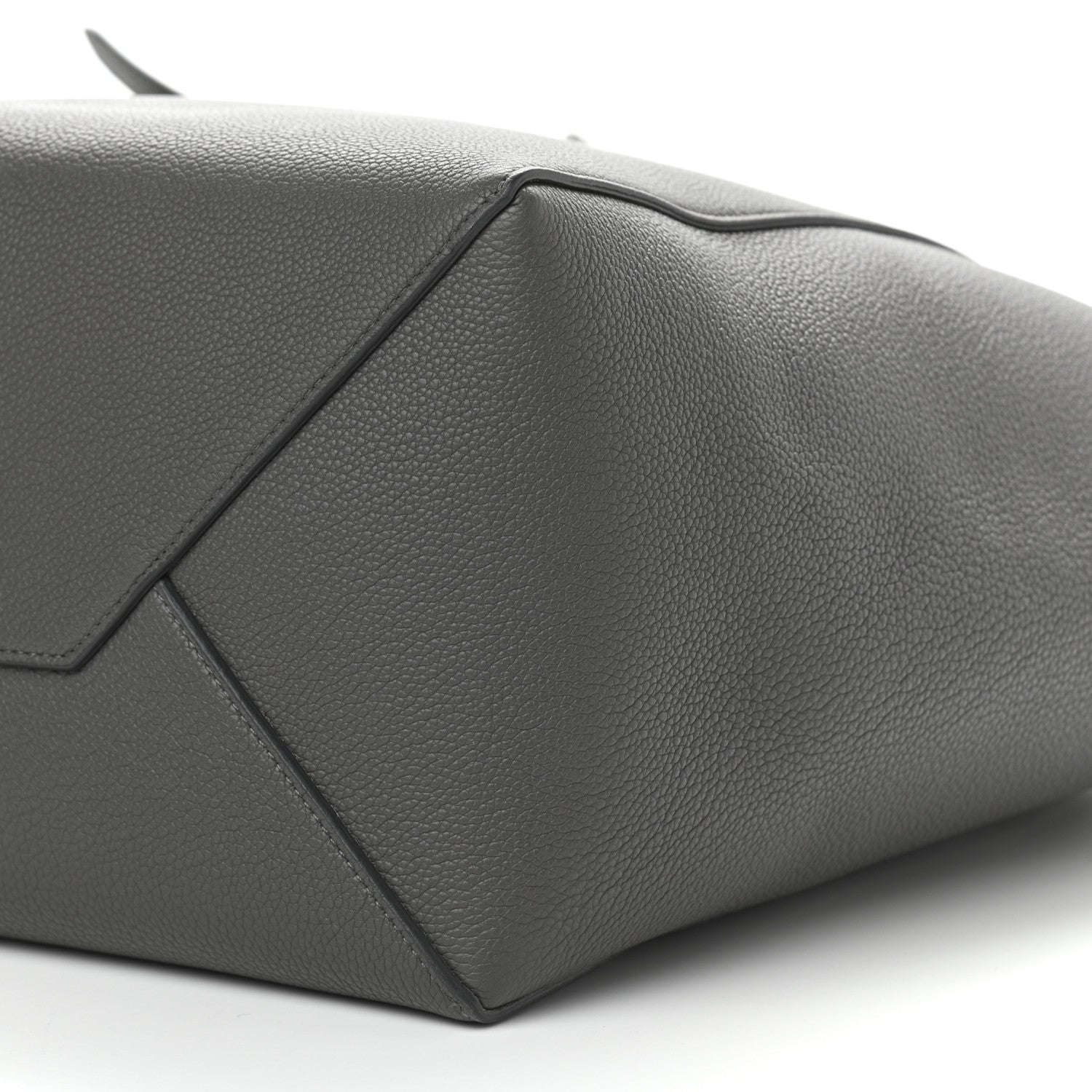 Celine Soft Grained Calfskin Small Belt Cabas Phantom Grey 11 of 11
