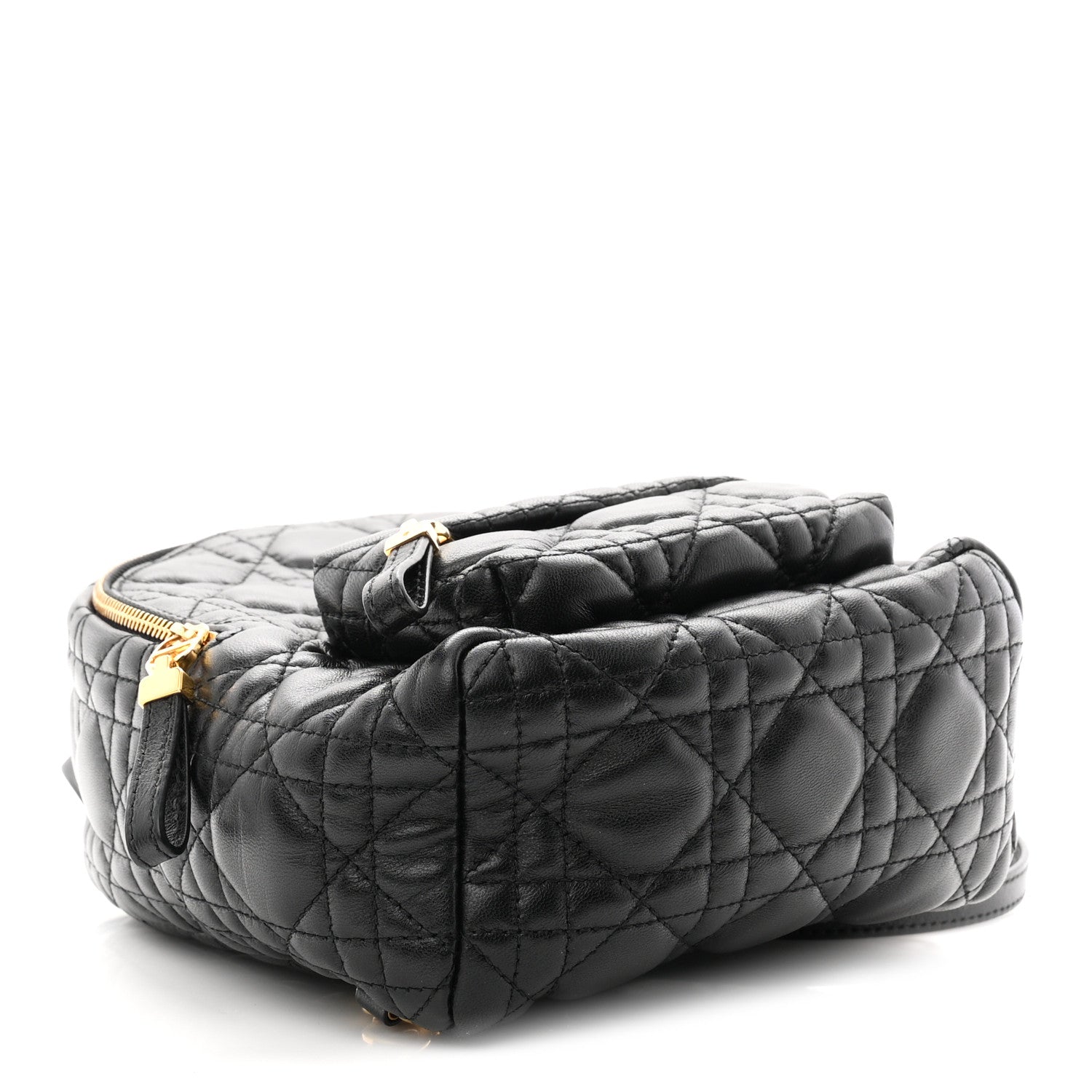 Christian Dior Lambskin Cannage Mini Backpack Black 4 of 11