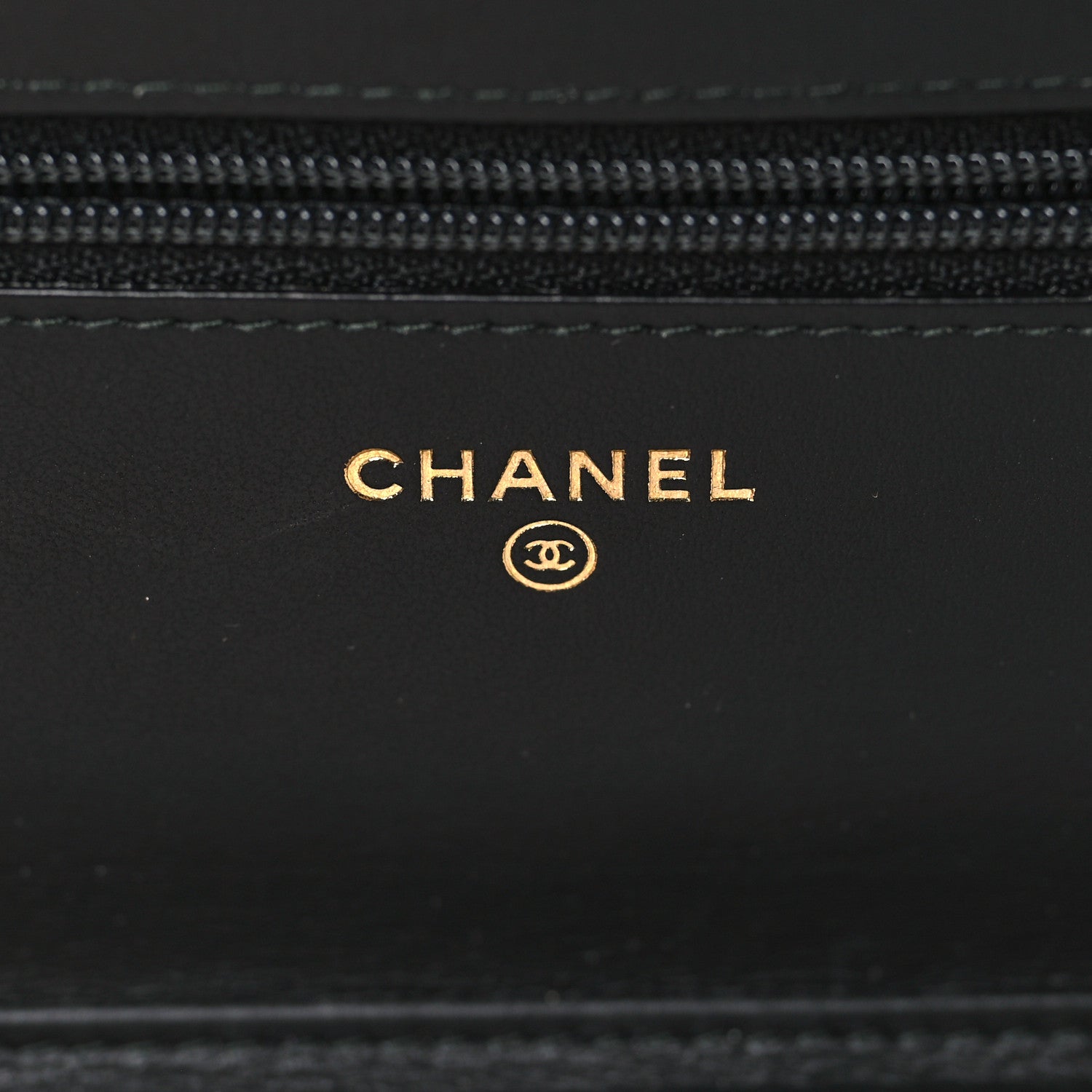 Chanel Aged Calfskin Quilted Lucky Charms 2.55 Reissue Wallet On Chain WOC Black 6 of 9