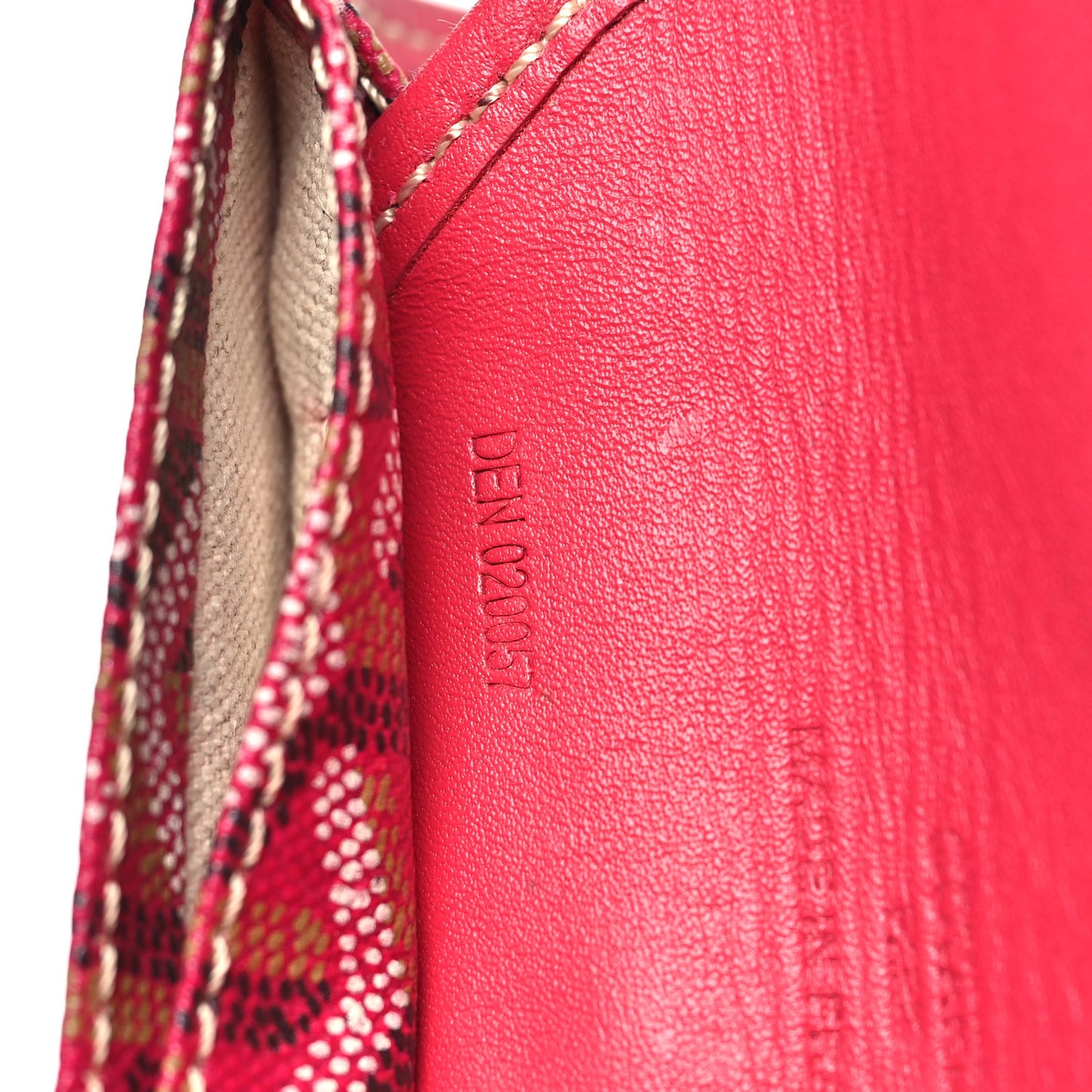 Goyardine Reversible Mini Anjou Red