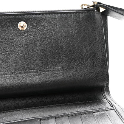 Valentino Garavani Calfskin Rockstud Bi-Fold Long Wallet Black 11 of 11