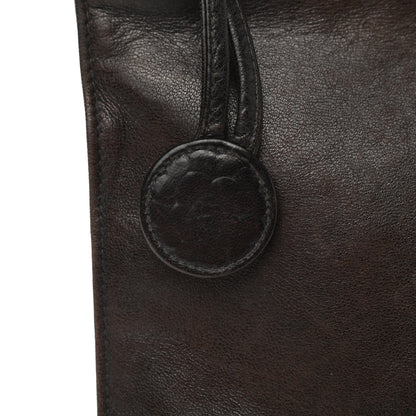 Chanel Lambskin CC Camellia Cosmetic Pouch Black 9 of 12
