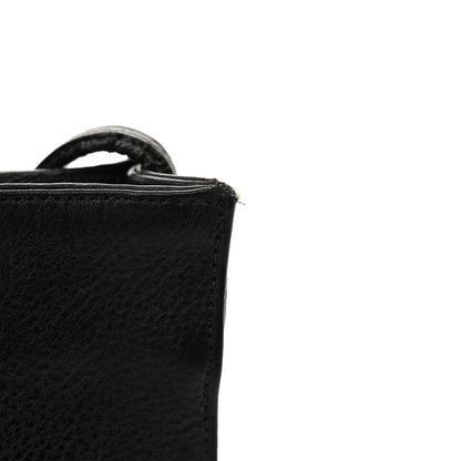 Chrome Hearts Grained Calfskin Fleur De Lis Square Pocket Crossbody Black 14 of 14